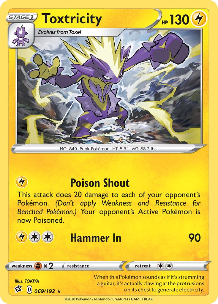 Toxtricity 069/209 — Rebel Clash (English Pokémon TCG card)
