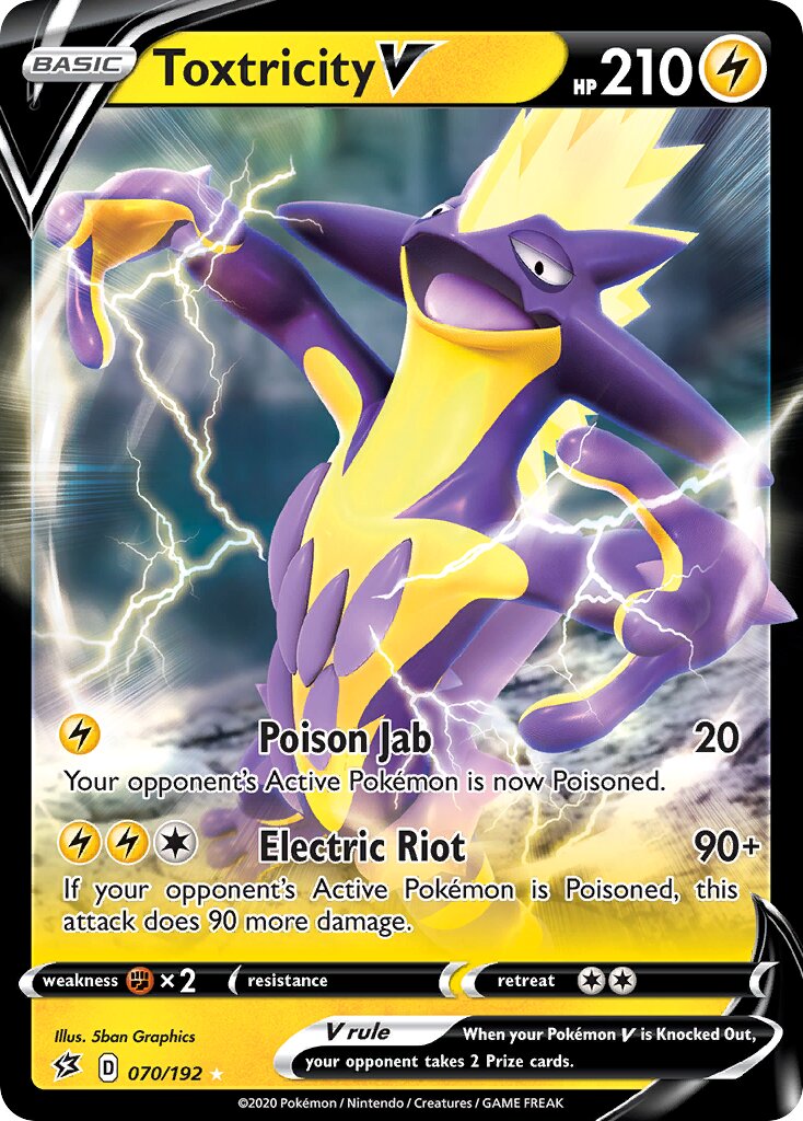 Toxtricity V 070/209 — Rebel Clash (English Pokémon TCG card)