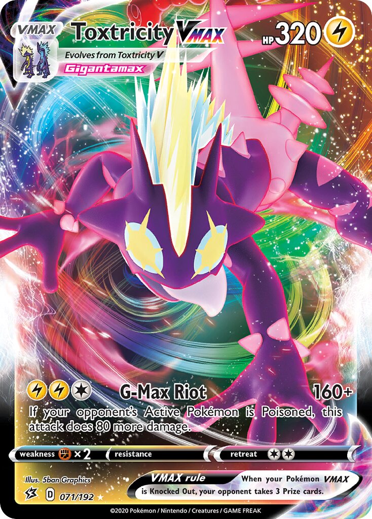 Toxtricity VMAX 071/209 — Rebel Clash (English Pokémon TCG card)