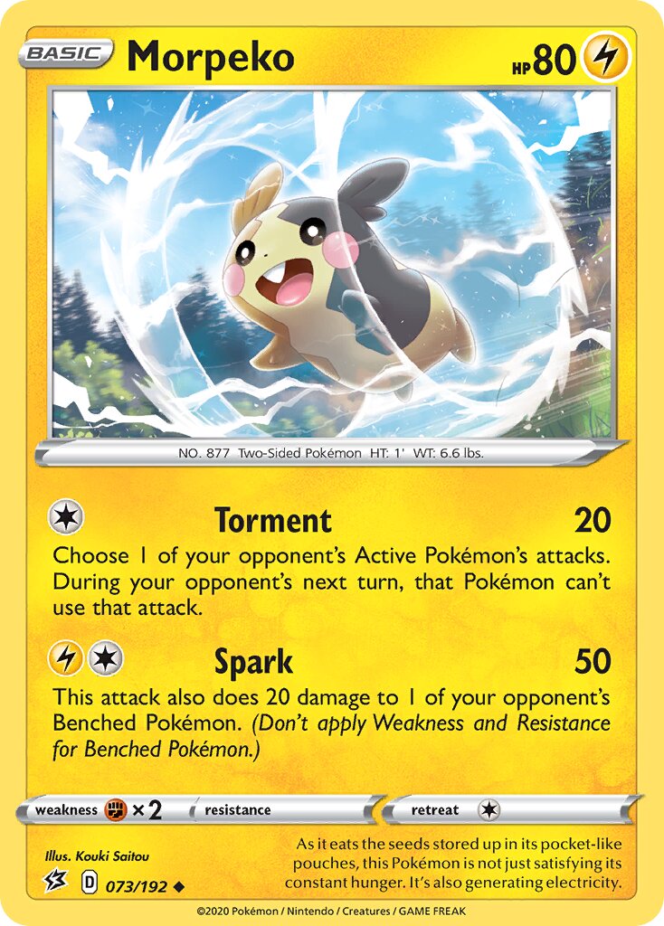Morpeko 073/209 — Rebel Clash (English Pokémon TCG card)