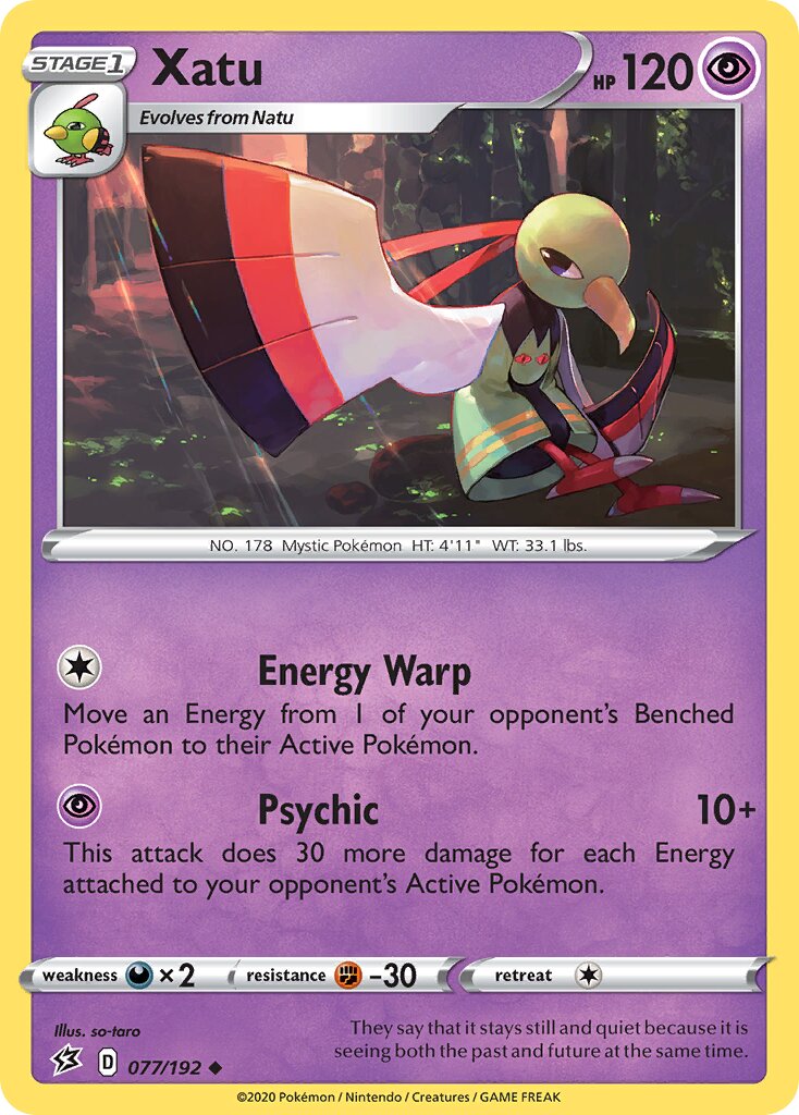 Xatu 077/209 — Rebel Clash (English Pokémon TCG card)