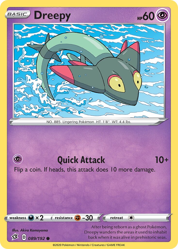 Dreepy 089/209 — Rebel Clash (English Pokémon TCG card)