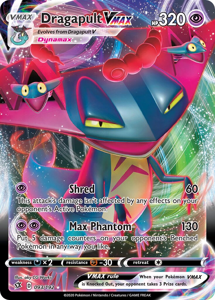 Dragapult VMAX 093/209 — Rebel Clash (English Pokémon TCG card)