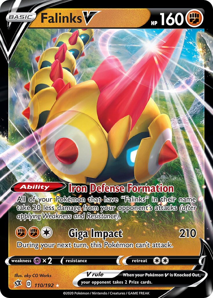 Falinks V 110/209 — Rebel Clash (English Pokémon TCG card)