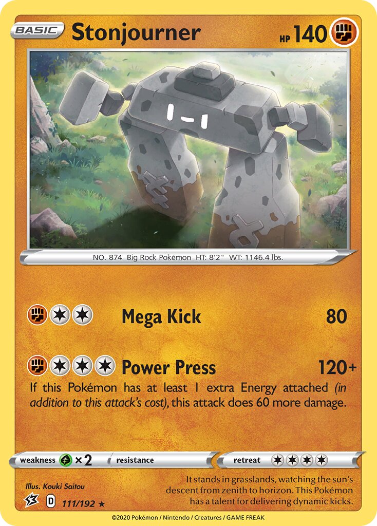 Stonjourner 111/209 — Rebel Clash (English Pokémon TCG card)
