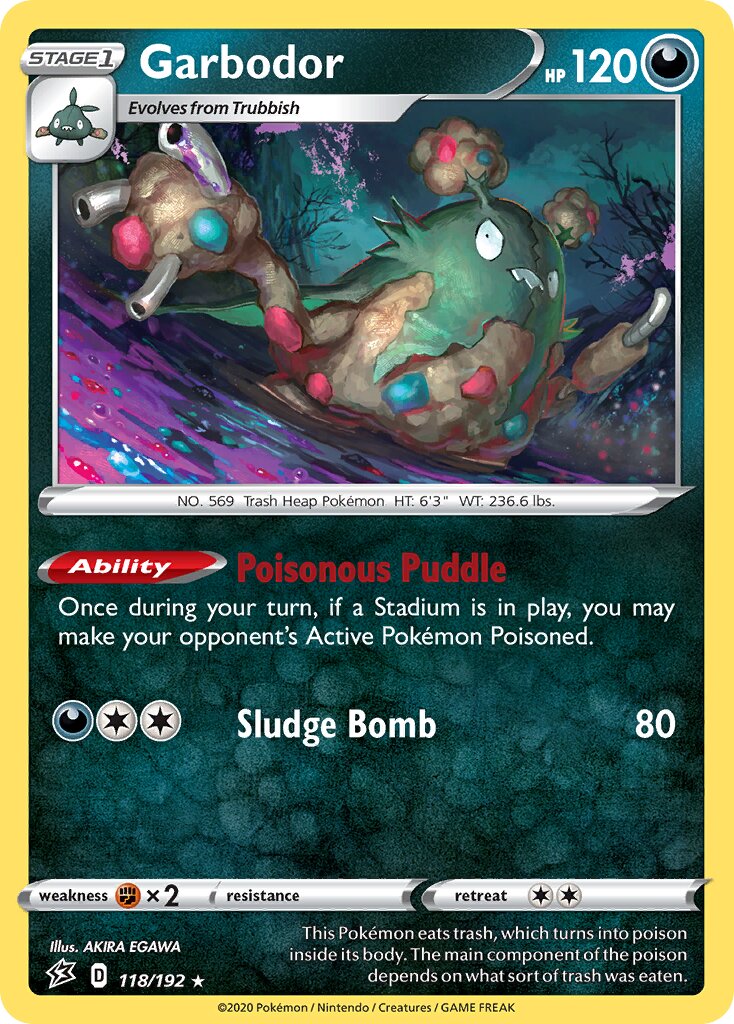 Garbodor 118/209 — Rebel Clash (English Pokémon TCG card)
