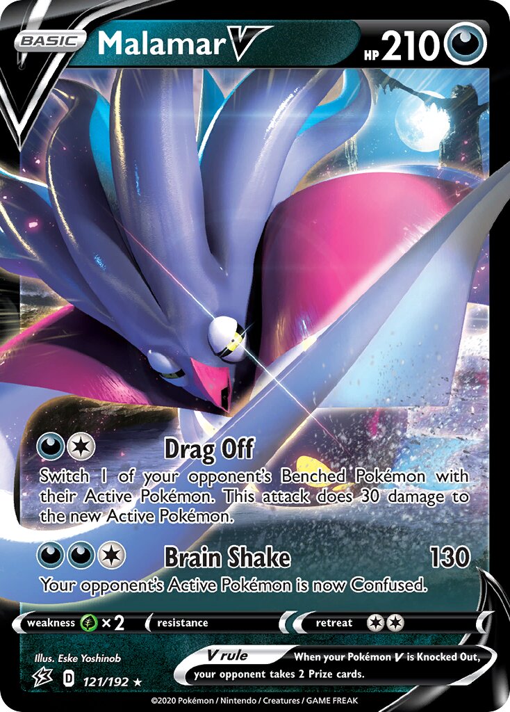 Malamar V 121/209 — Rebel Clash (English Pokémon TCG card)