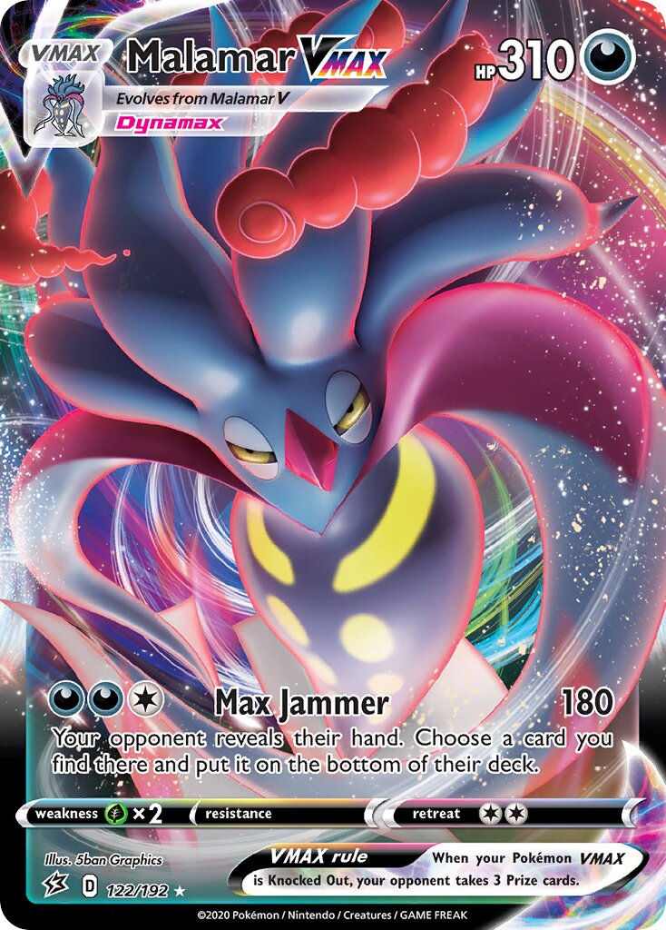 Malamar VMAX 122/209 — Rebel Clash (English Pokémon TCG card)