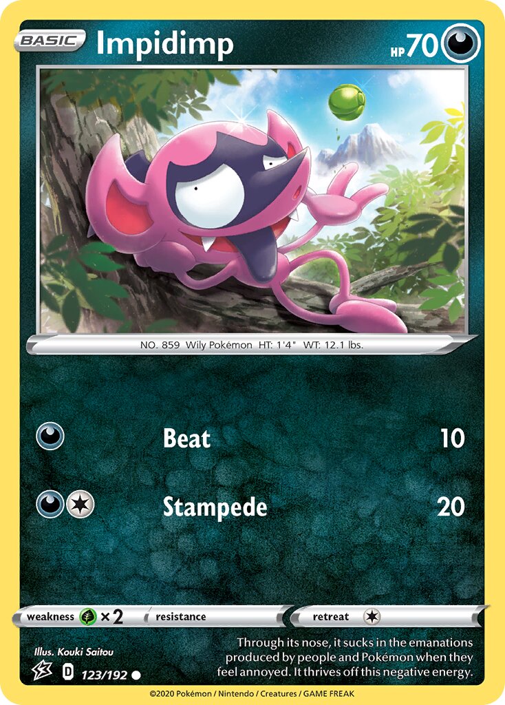 Impidimp 123/209 — Rebel Clash (English Pokémon TCG card)