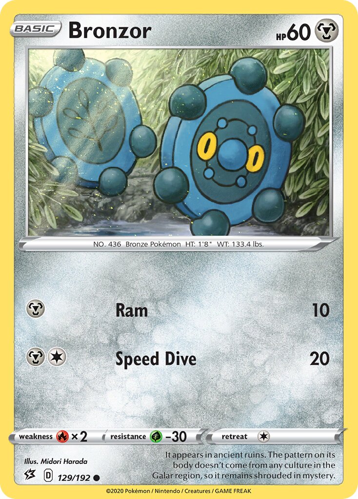 Bronzor 129/209 — Rebel Clash (English Pokémon TCG card)