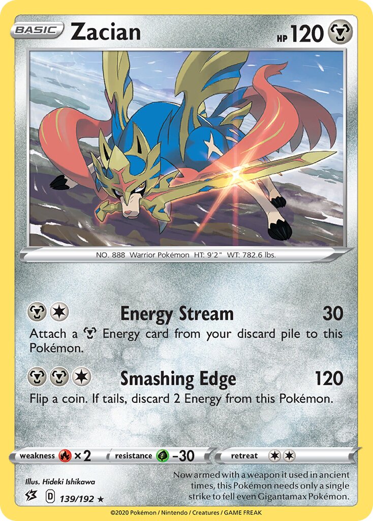 Zacian 139/209 — Rebel Clash (English Pokémon TCG card)