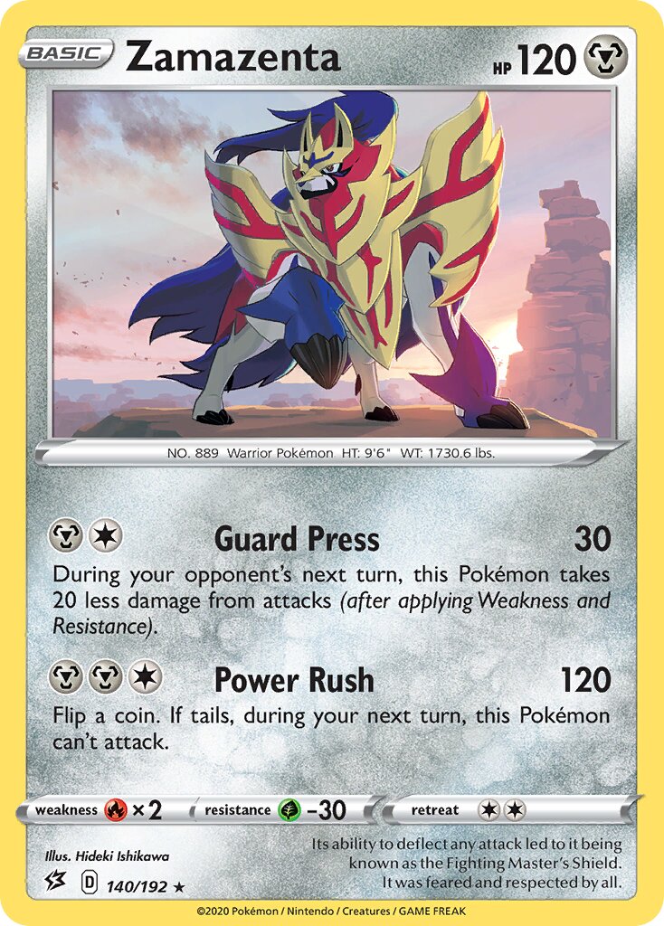 Zamazenta 140/209 — Rebel Clash (English Pokémon TCG card)