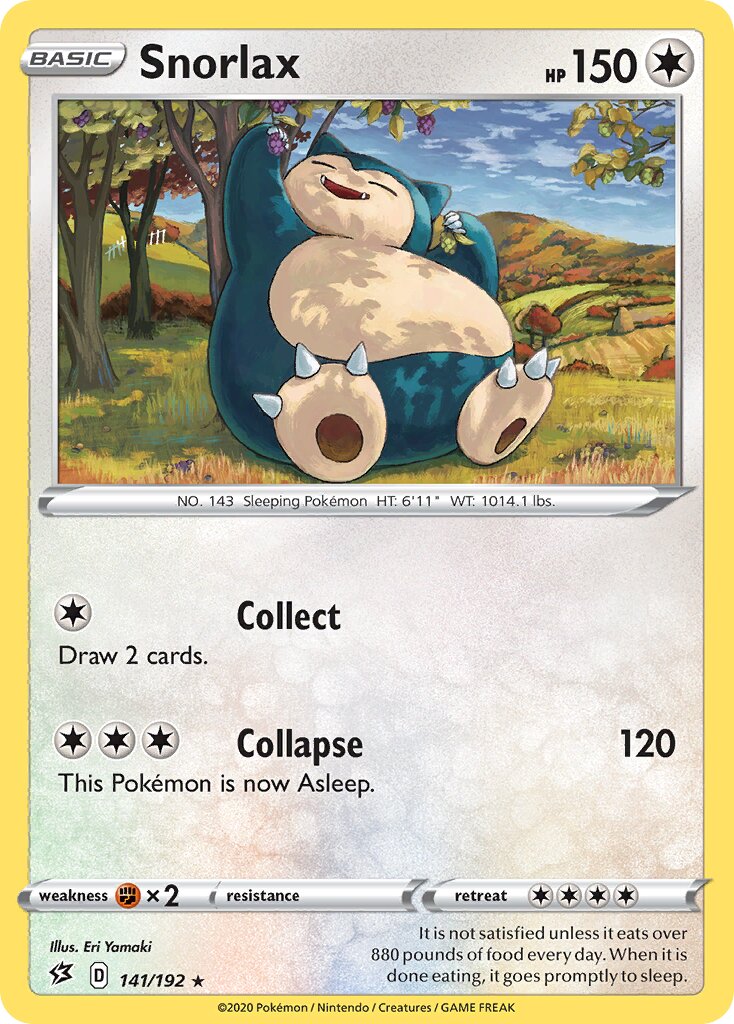 Snorlax 141/209 — Rebel Clash (English Pokémon TCG card)