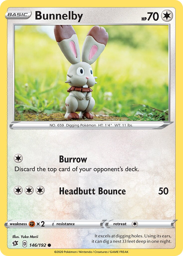 Bunnelby 146/209 — Rebel Clash (English Pokémon TCG card)