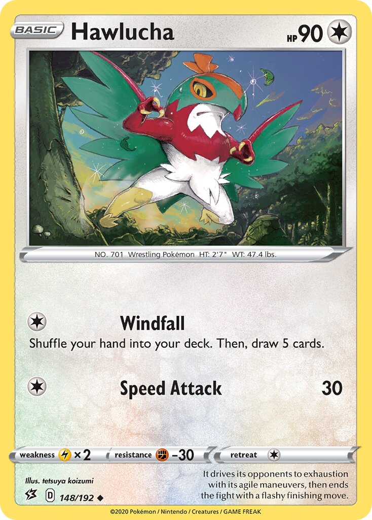Hawlucha 148/209 — Rebel Clash (English Pokémon TCG card)