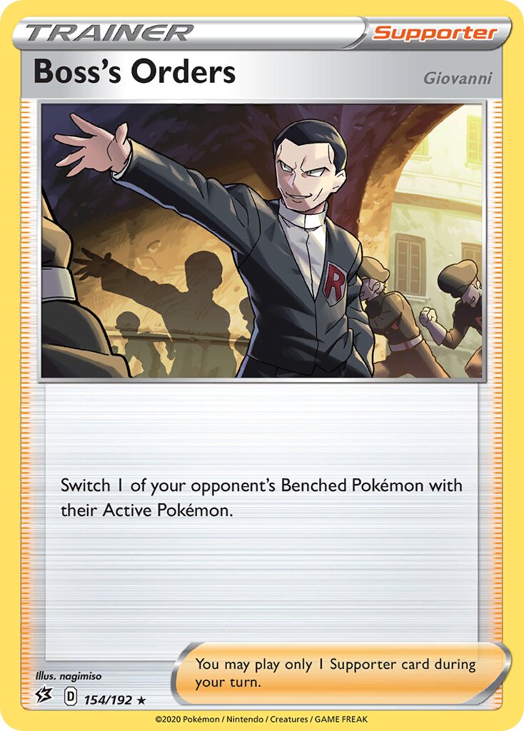 Boss's Orders 154/209 — Rebel Clash (English Pokémon TCG card)