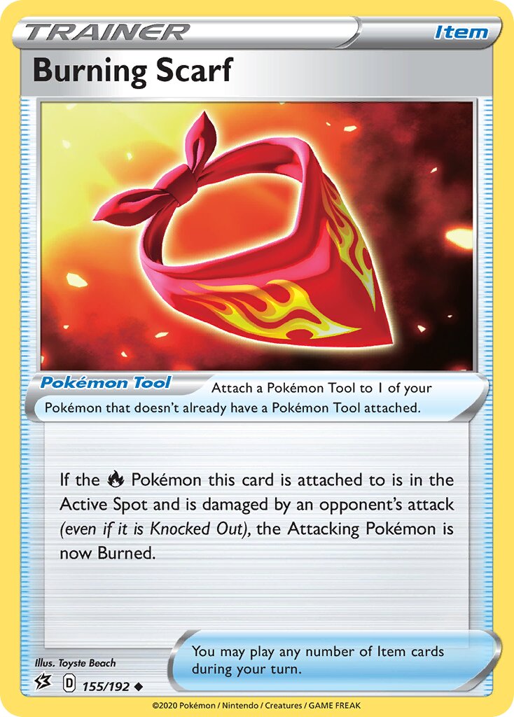 Burning Scarf 155/209 — Rebel Clash (English Pokémon TCG card)