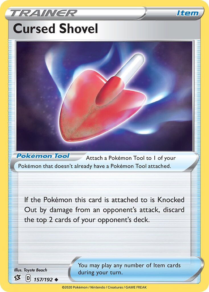 Cursed Shovel 157/209 — Rebel Clash (English Pokémon TCG card)
