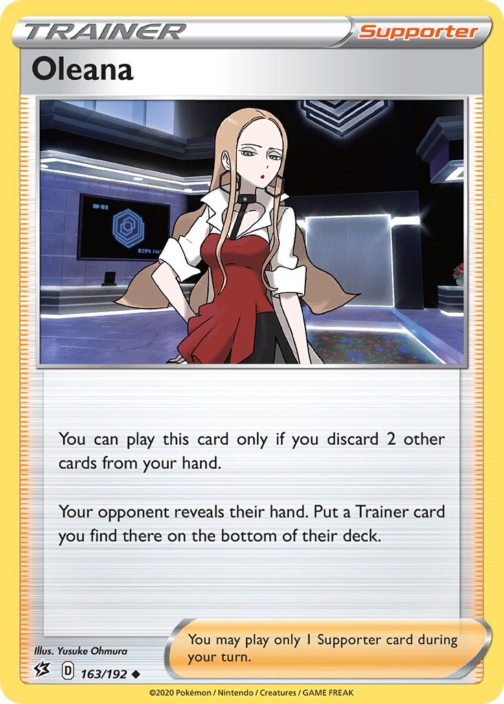 Oleana 163/209 — Rebel Clash (English Pokémon TCG card)