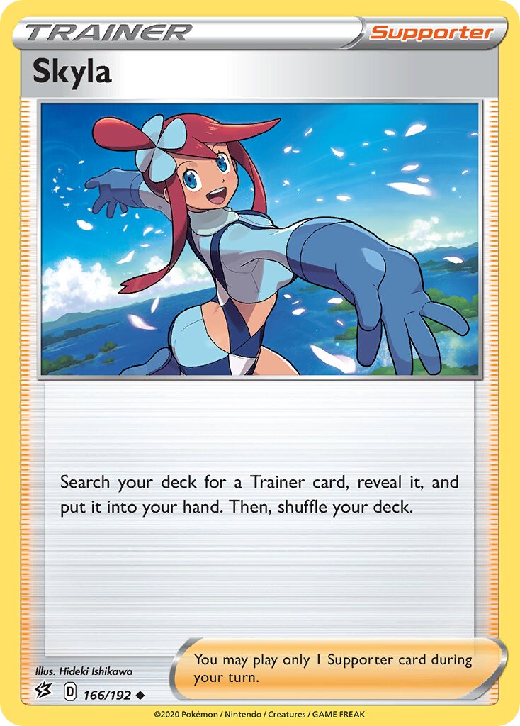 Skyla 166/209 — Rebel Clash (English Pokémon TCG card)