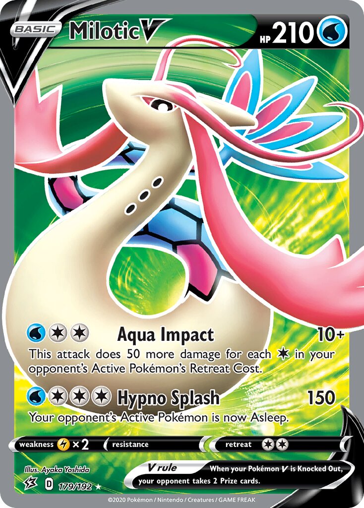 Milotic V 179/209 — Rebel Clash (English Pokémon TCG card)