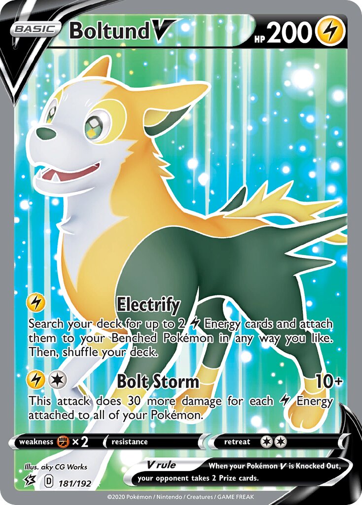 Boltund V 181/209 — Rebel Clash (English Pokémon TCG card)