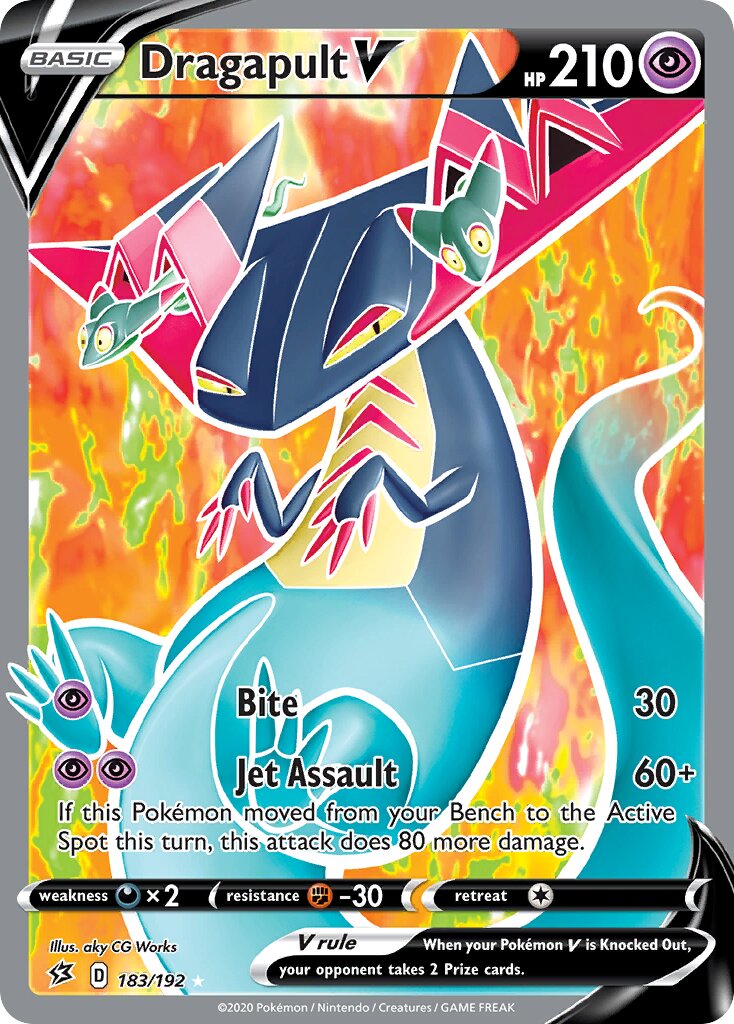 Dragapult V 183/209 — Rebel Clash (English Pokémon TCG card)