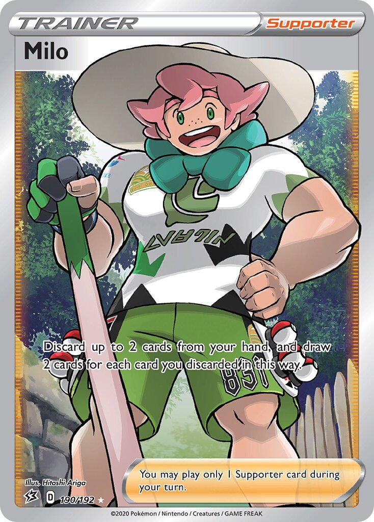 Milo 190/209 — Rebel Clash (English Pokémon TCG card)