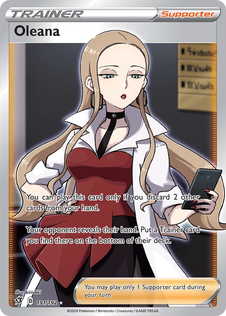 Oleana 191/209 — Rebel Clash (English Pokémon TCG card)