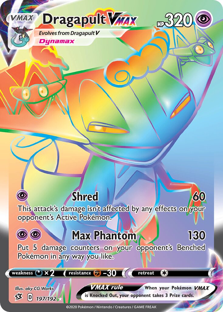 Dragapult VMAX 197/209 — Rebel Clash (English Pokémon TCG card)