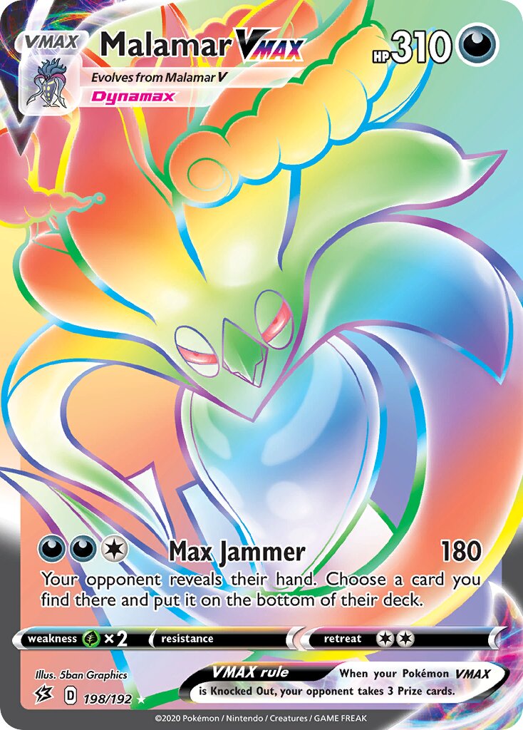 Malamar VMAX 198/209 — Rebel Clash (English Pokémon TCG card)