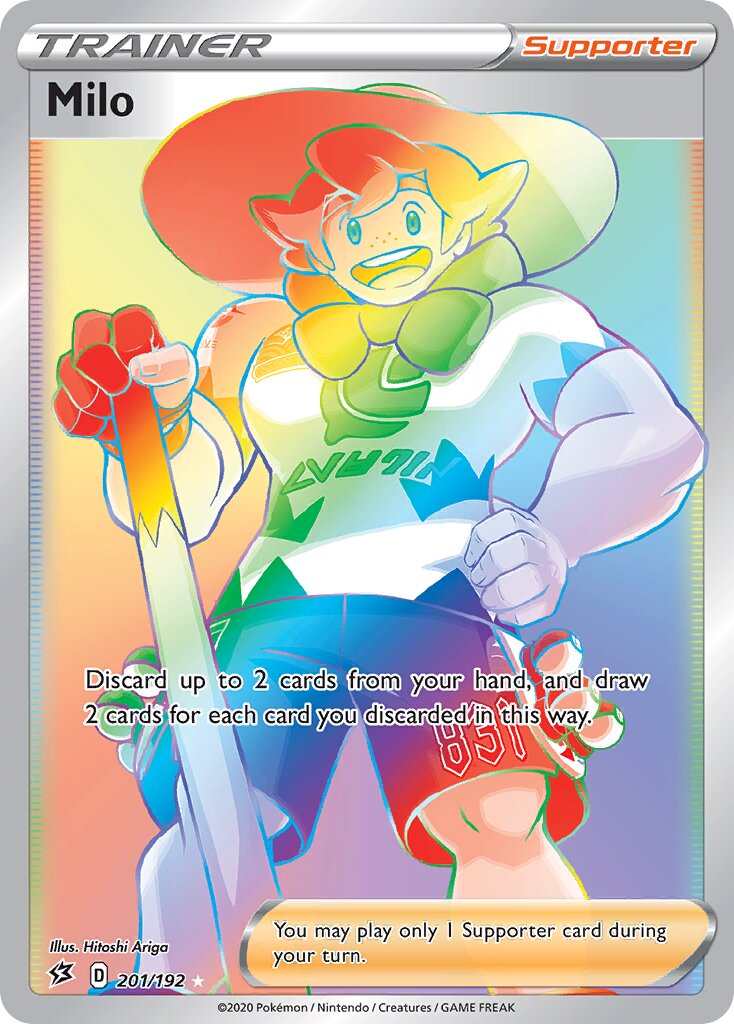 Milo 201/209 — Rebel Clash (English Pokémon TCG card)