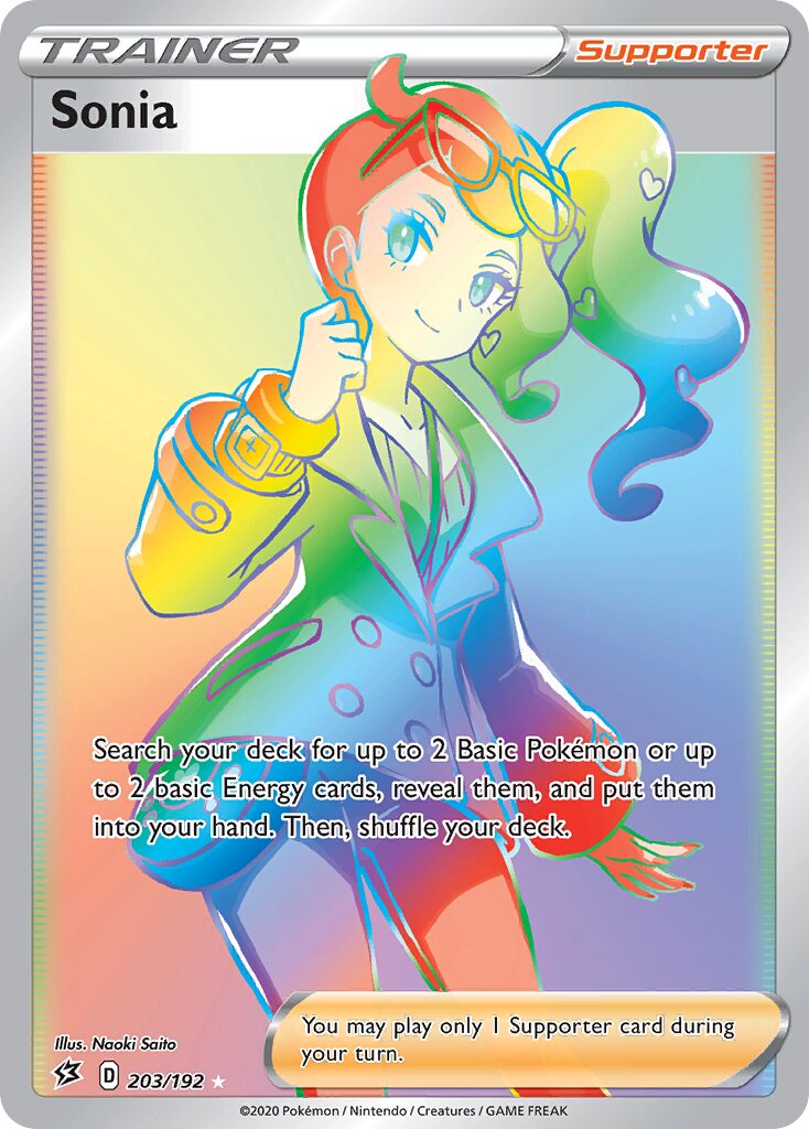 Sonia 203/209 — Rebel Clash (English Pokémon TCG card)