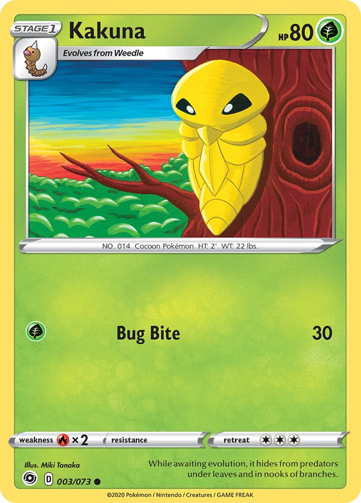Kakuna 003/80 — Champion's Path (English Pokémon TCG card)