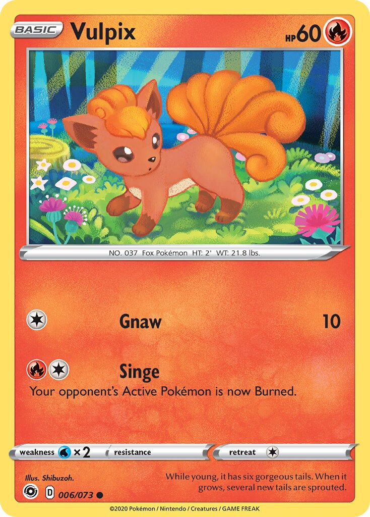 Vulpix 006/80 — Champion's Path (English Pokémon TCG card)