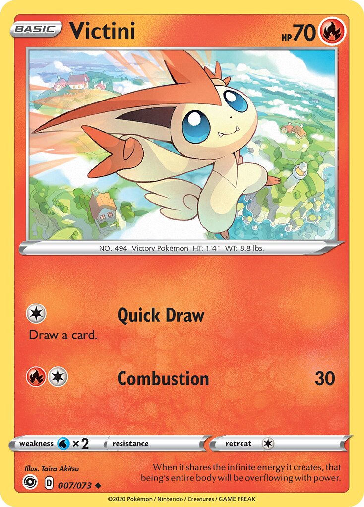 Victini 007/80 — Champion's Path (English Pokémon TCG card)