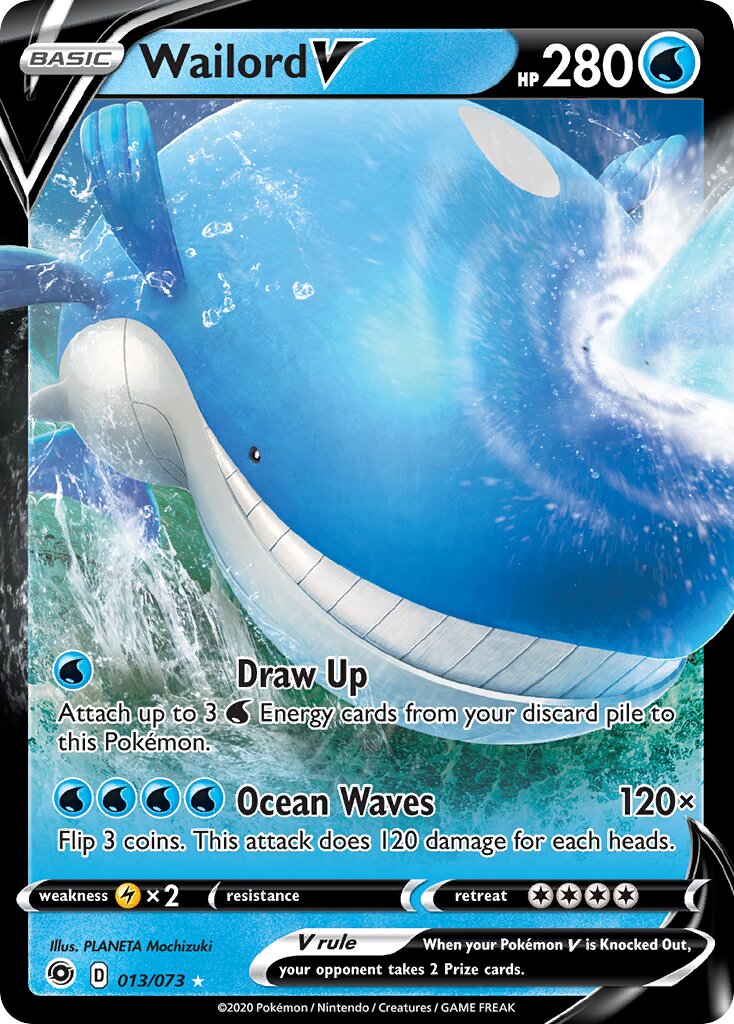 Wailord V 013/80 — Champion's Path (English Pokémon TCG card)