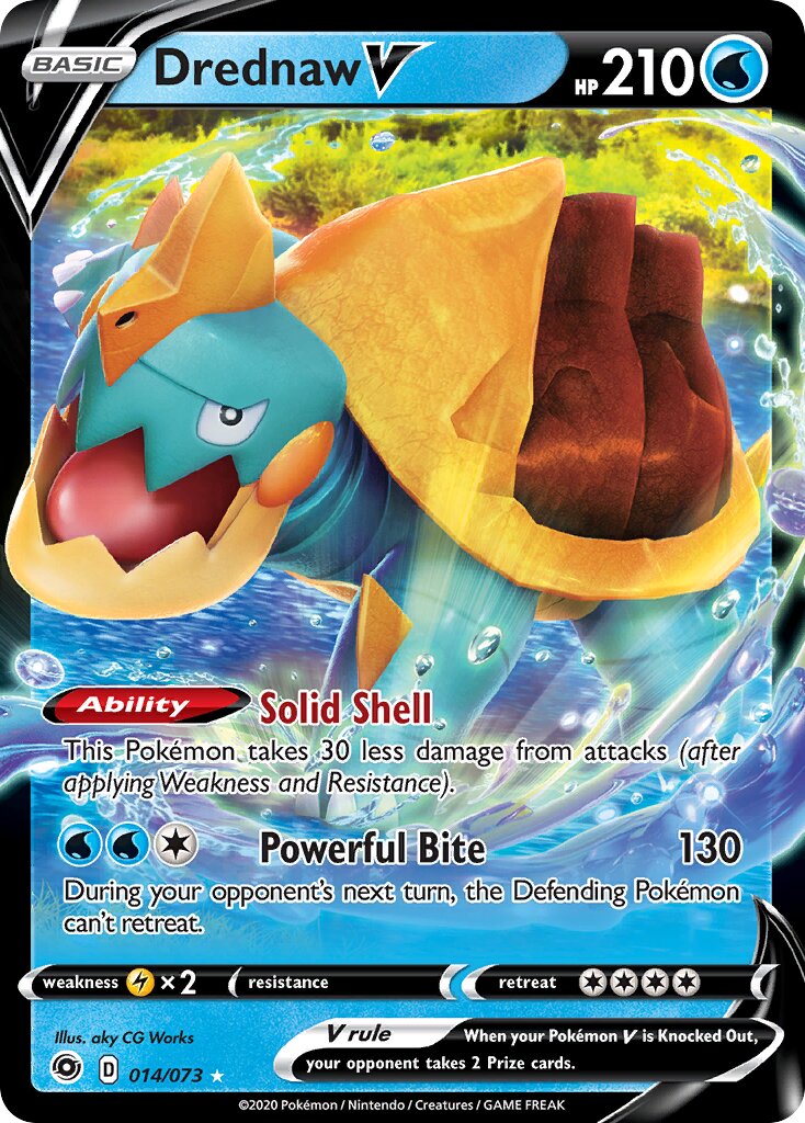Drednaw V 014/80 — Champion's Path (English Pokémon TCG card)