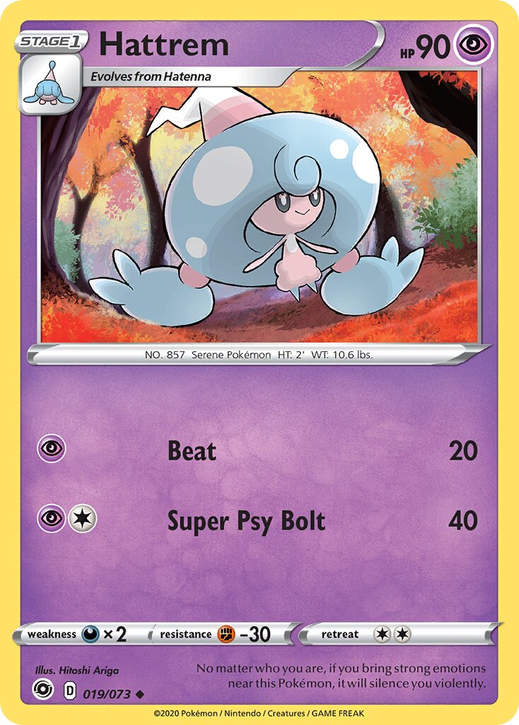 Hattrem 019/80 — Champion's Path (English Pokémon TCG card)