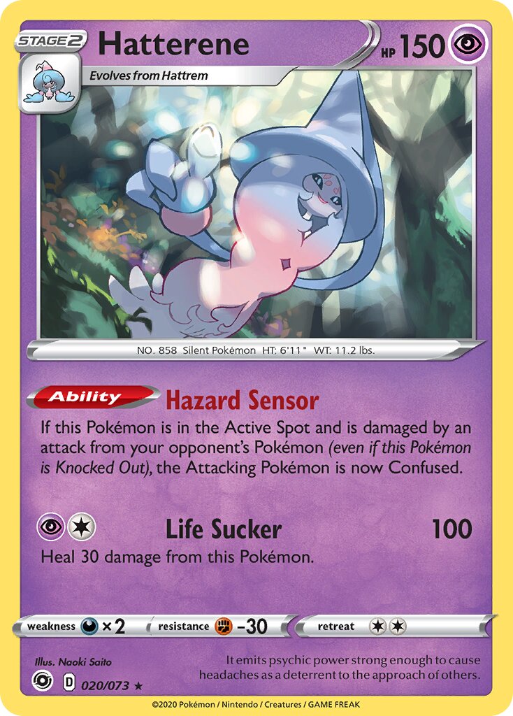 Hatterene 020/80 — Champion's Path (English Pokémon TCG card)