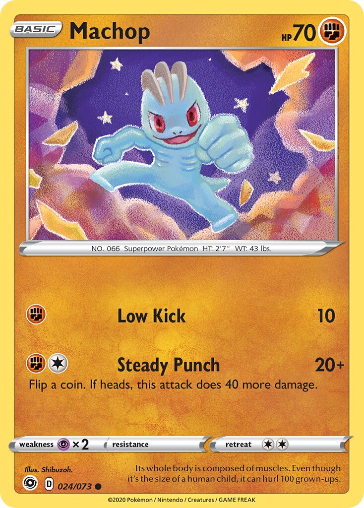 Machop 024/80 — Champion's Path (English Pokémon TCG card)