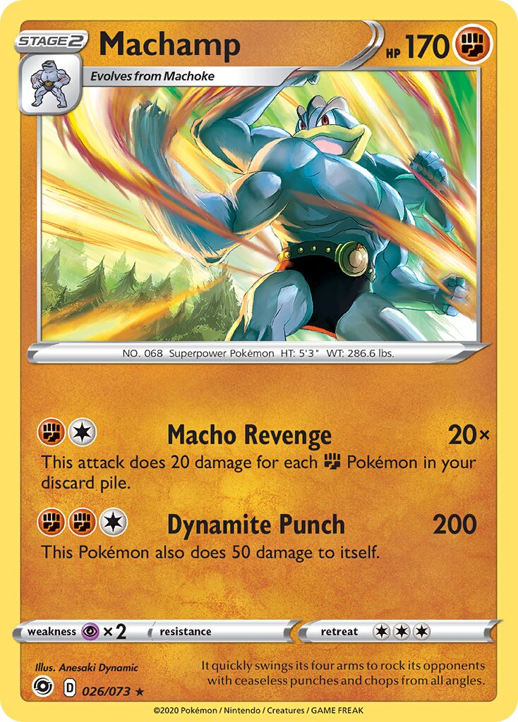 Machamp 026/80 — Champion's Path (English Pokémon TCG card)