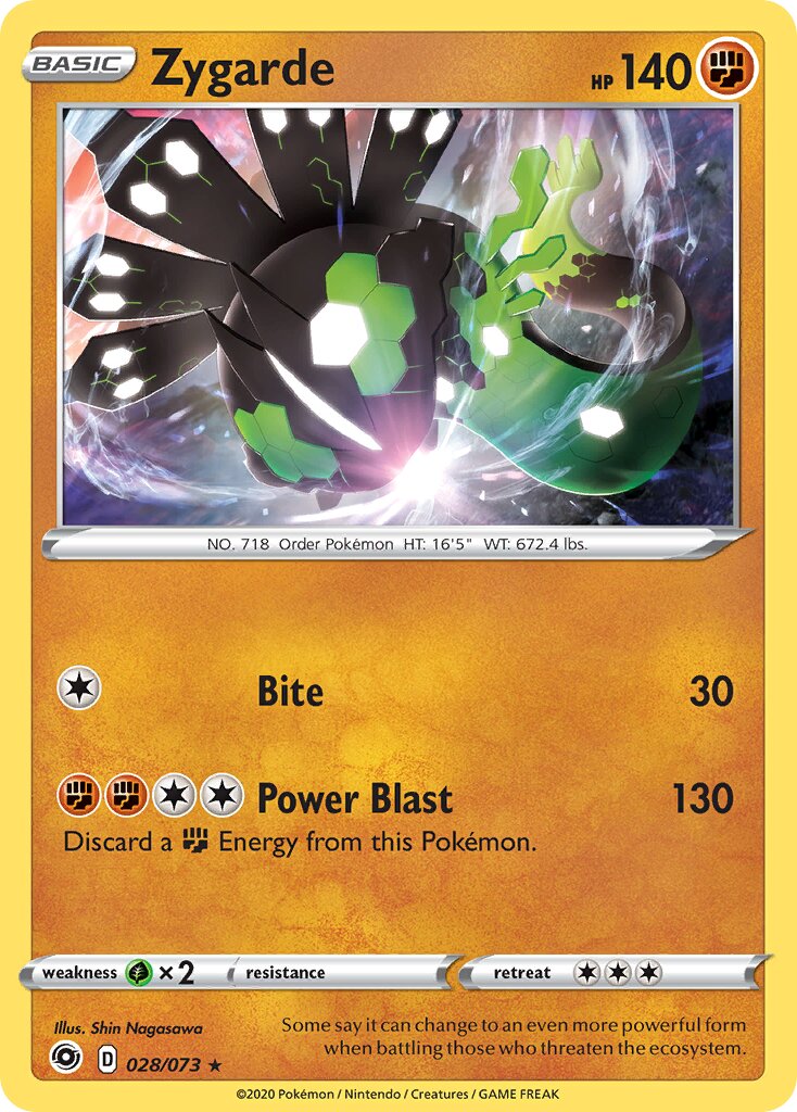 Zygarde 028/80 — Champion's Path (English Pokémon TCG card)