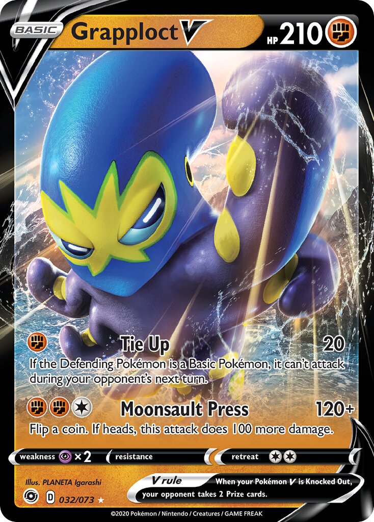 Grapploct V 032/80 — Champion's Path (English Pokémon TCG card)