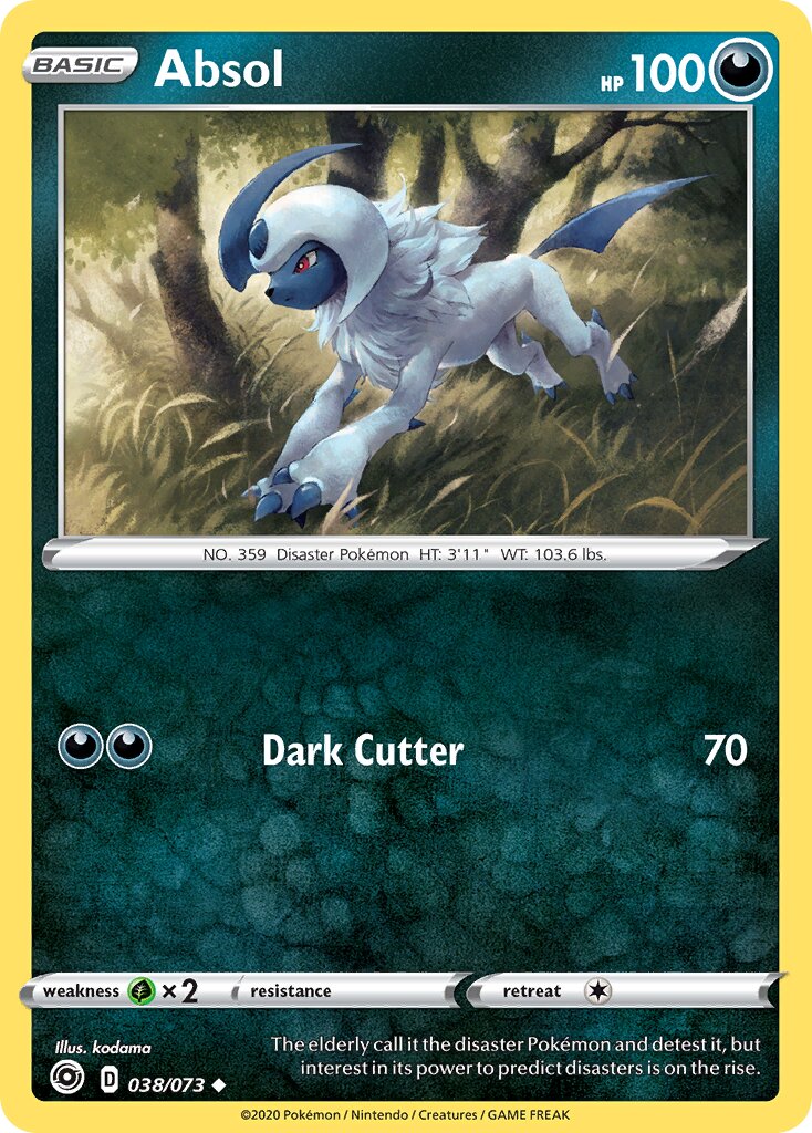 Absol 038/80 — Champion's Path (English Pokémon TCG card)