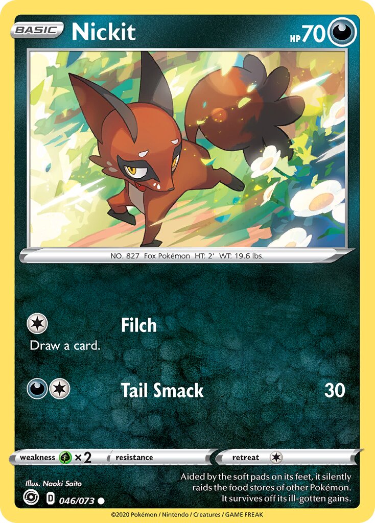 Nickit 046/80 — Champion's Path (English Pokémon TCG card)