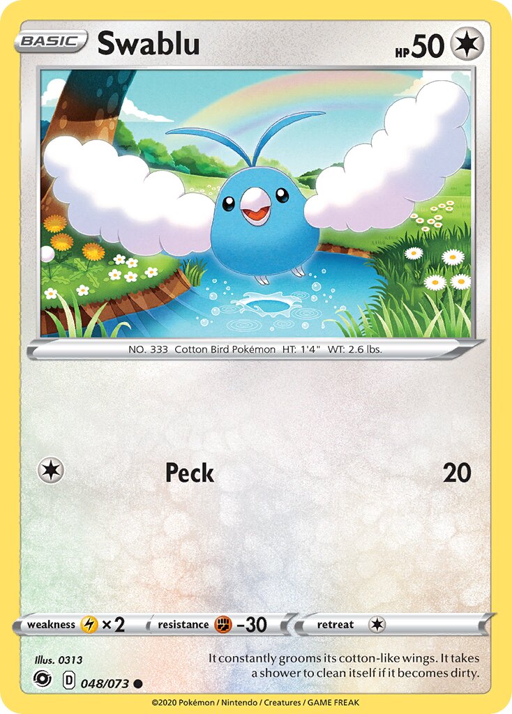 Swablu 048/80 — Champion's Path (English Pokémon TCG card)