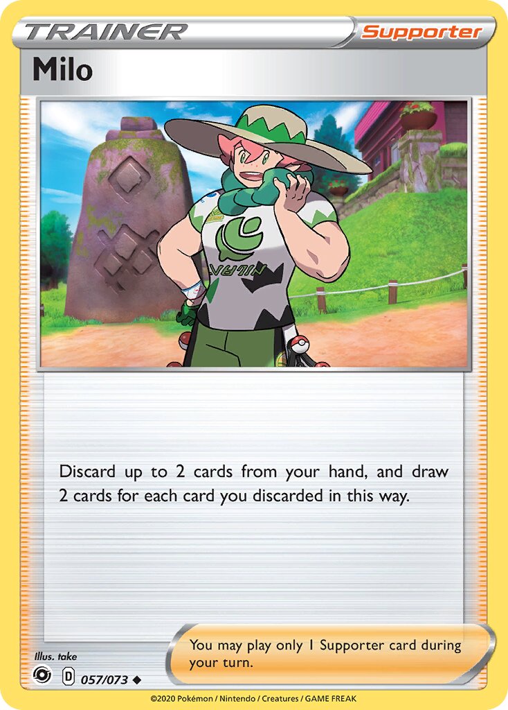 Milo 057/80 — Champion's Path (English Pokémon TCG card)