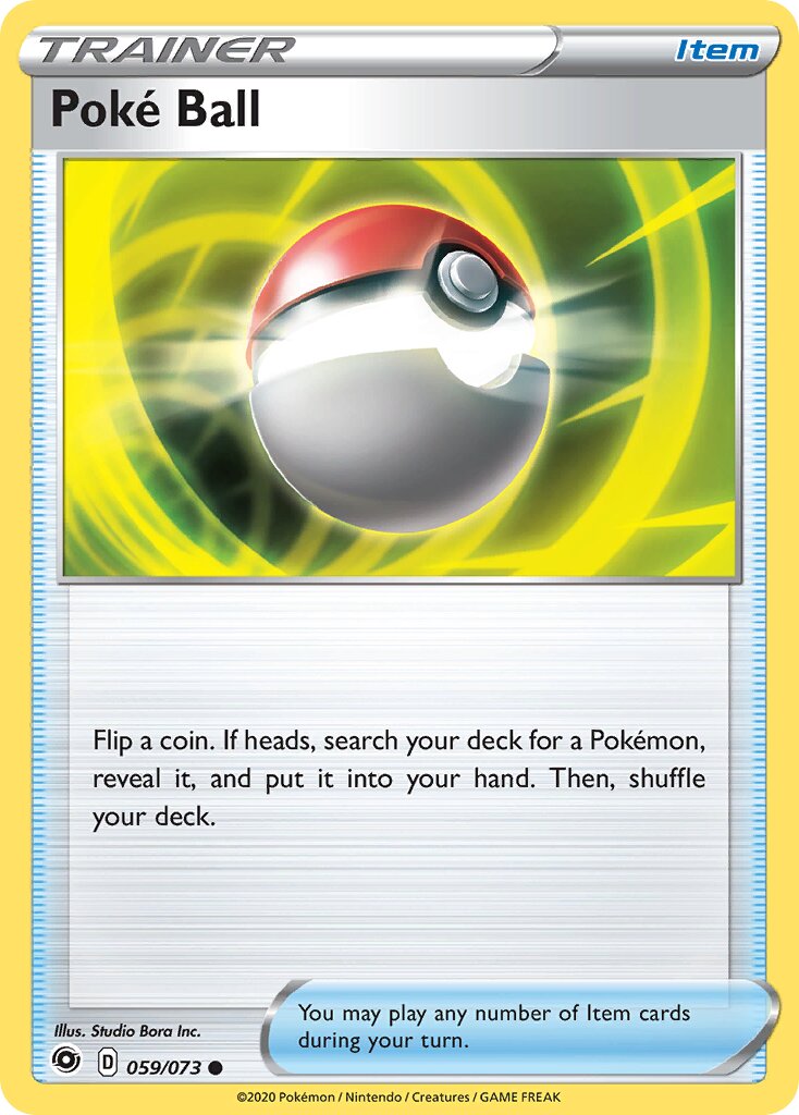 Poké Ball 059/80 — Champion's Path (English Pokémon TCG card)