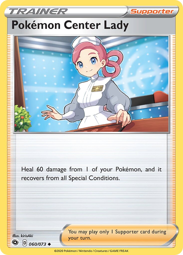 Pokémon Center Lady 060/80 — Champion's Path (English Pokémon TCG card)